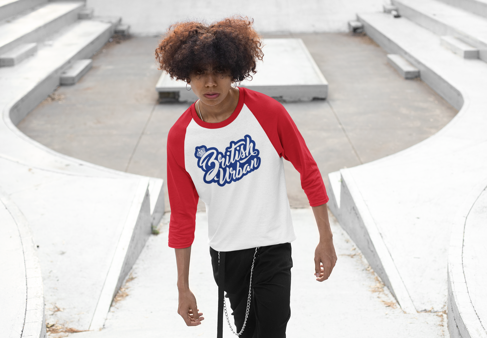 BU Royal 3/4 Sleeve Unisex Tee