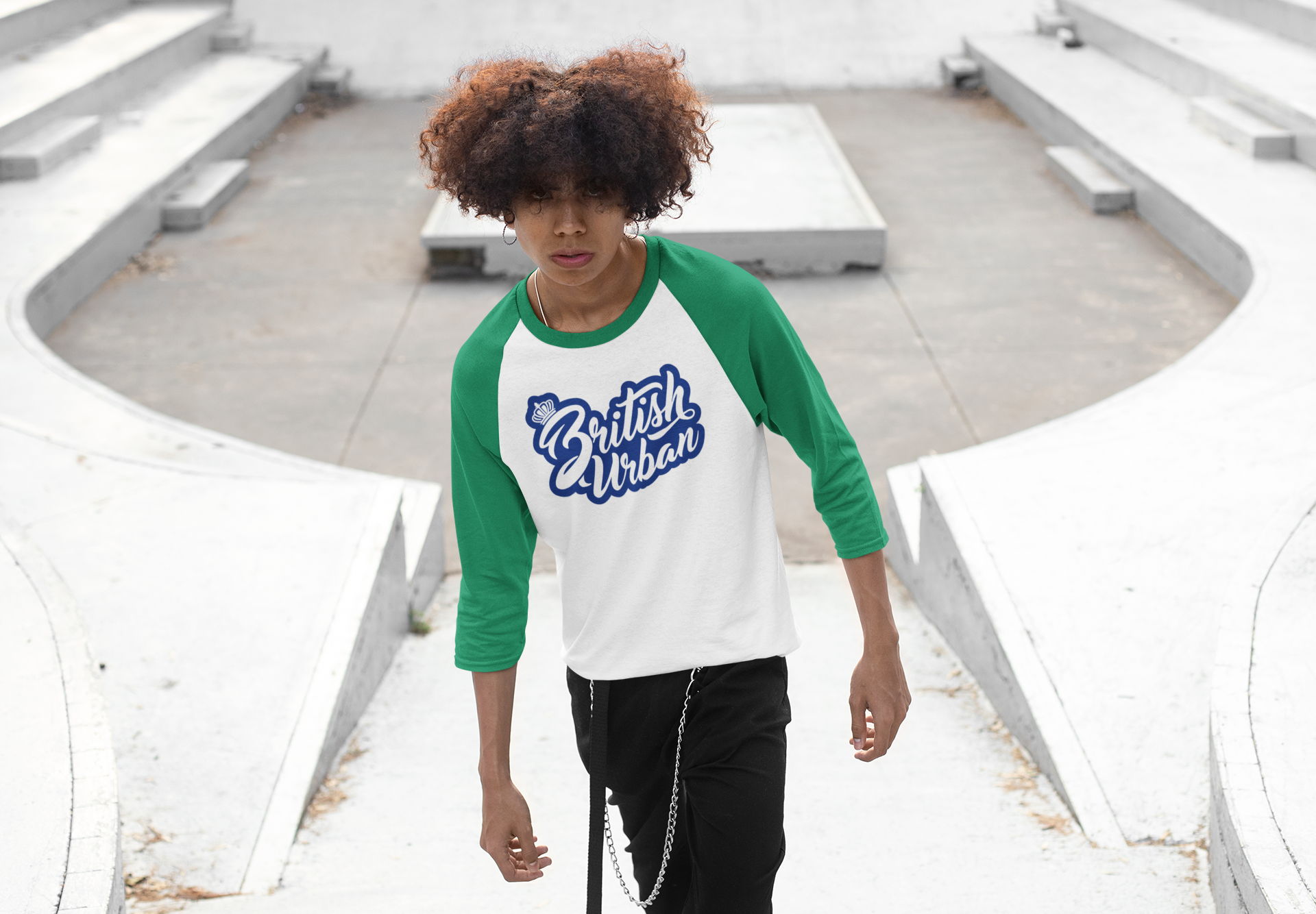 BU Royal 3/4 Sleeve Unisex Tee